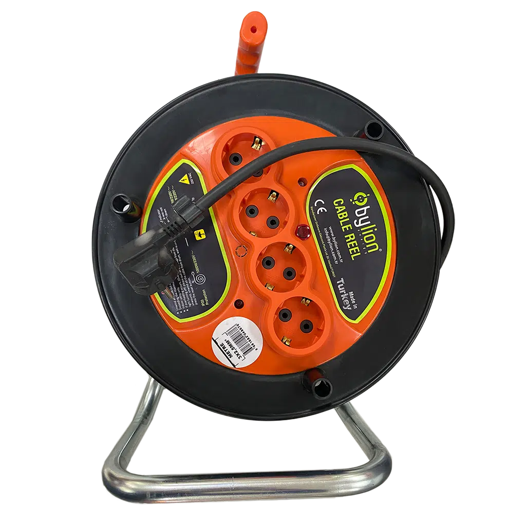 Extensão com Enrolador 30m 3x2,5 com 4 Tomadas MK3025