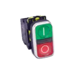 Botoeira de Pressão Dupla Vermelho/Verde A5-11R