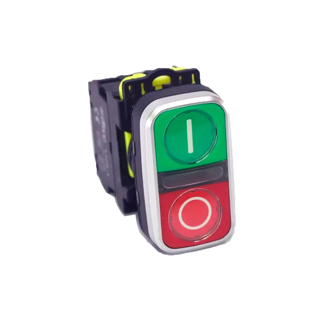 Botoeira de Pressão Dupla Vermelho/Verde A5-11R