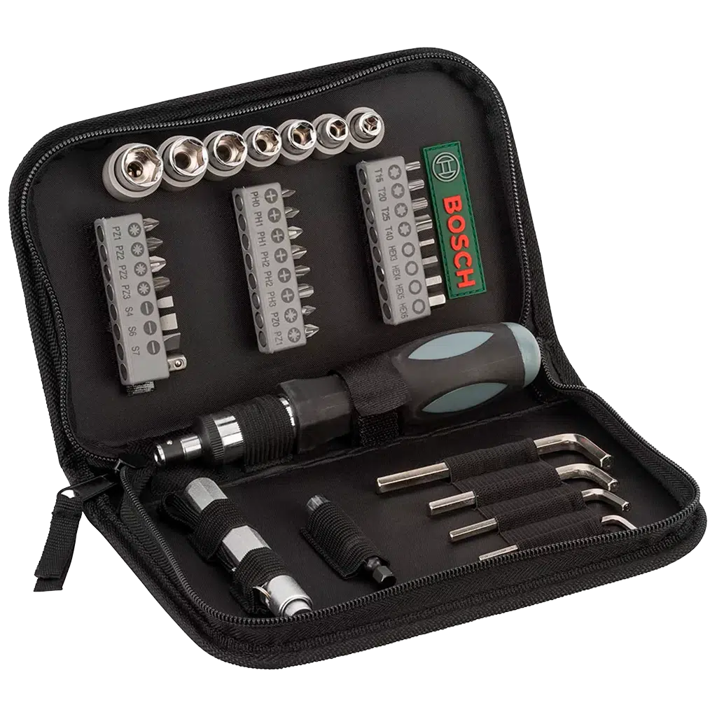 Jogo de Pontas e Soquetes com 38 Peças