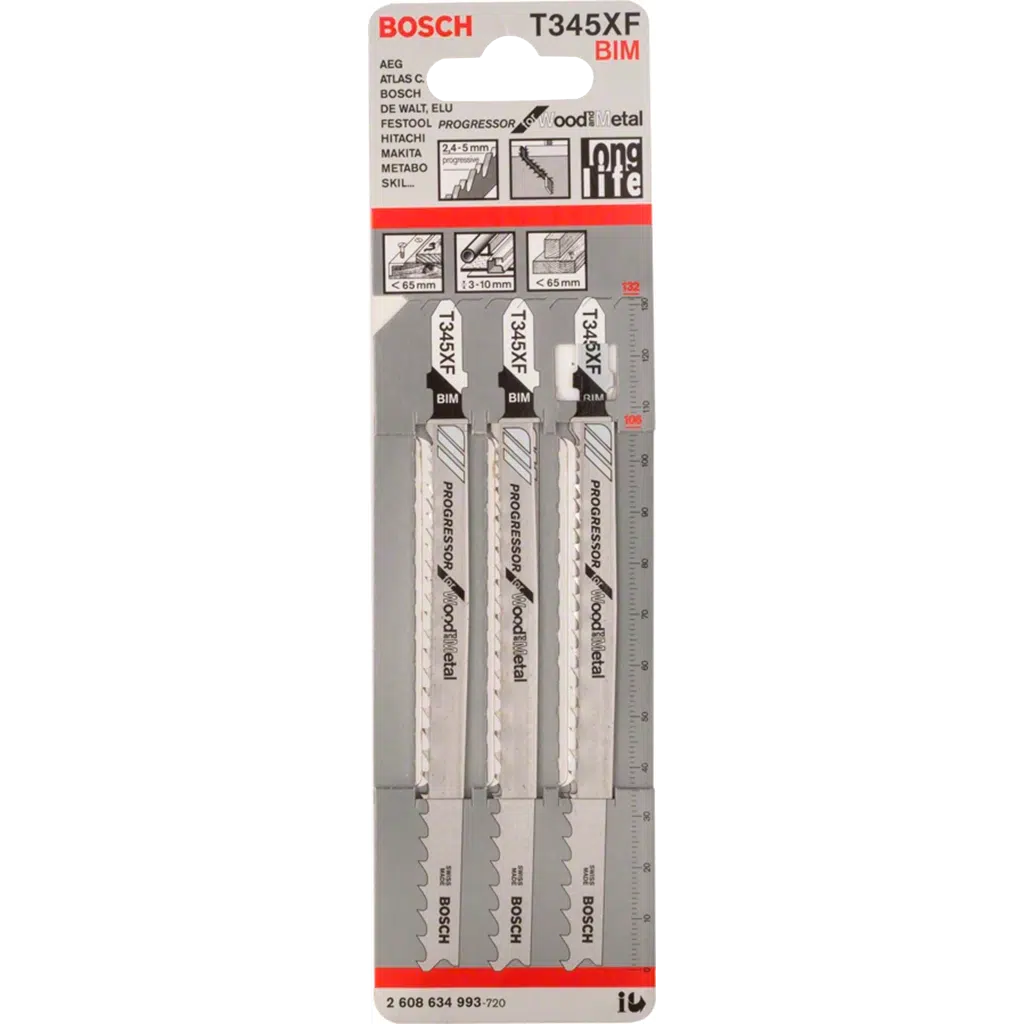 Lamina de Serra Vertical T 345 XF WOOD and METAL 2608634993 - Image 2