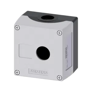 Caixa de Botoneira Vazia 1 Furo Cinza  3SU1801-0AA00-0AB1