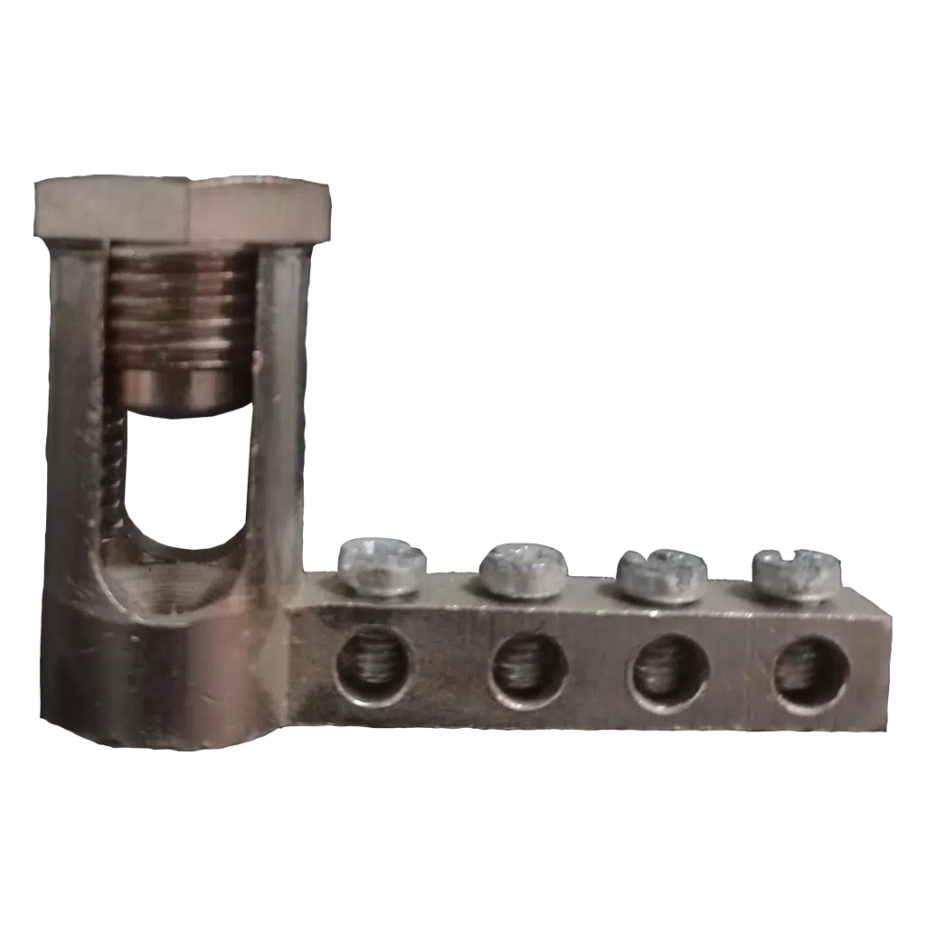 Borne de terra 50mm com 4 Derivações