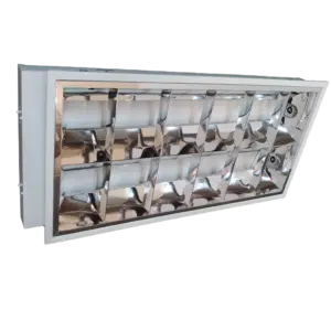 Armadura 2X18W Interior com Difusor de Alumínio