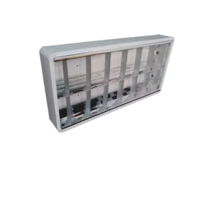 Armadura 2X18W Exterior com Difusor de Alumínio