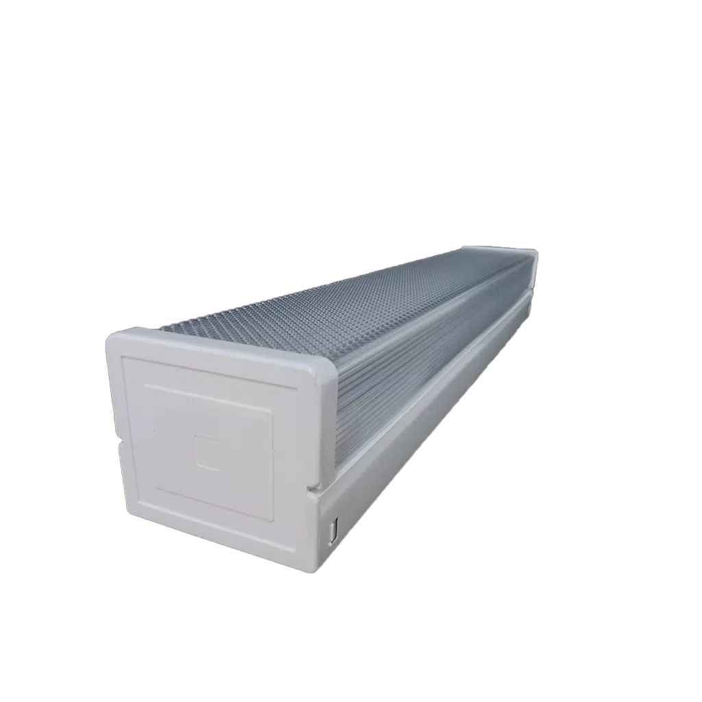 Armadura Prismática para Lâmpada T8 Fluorescente 1x58W