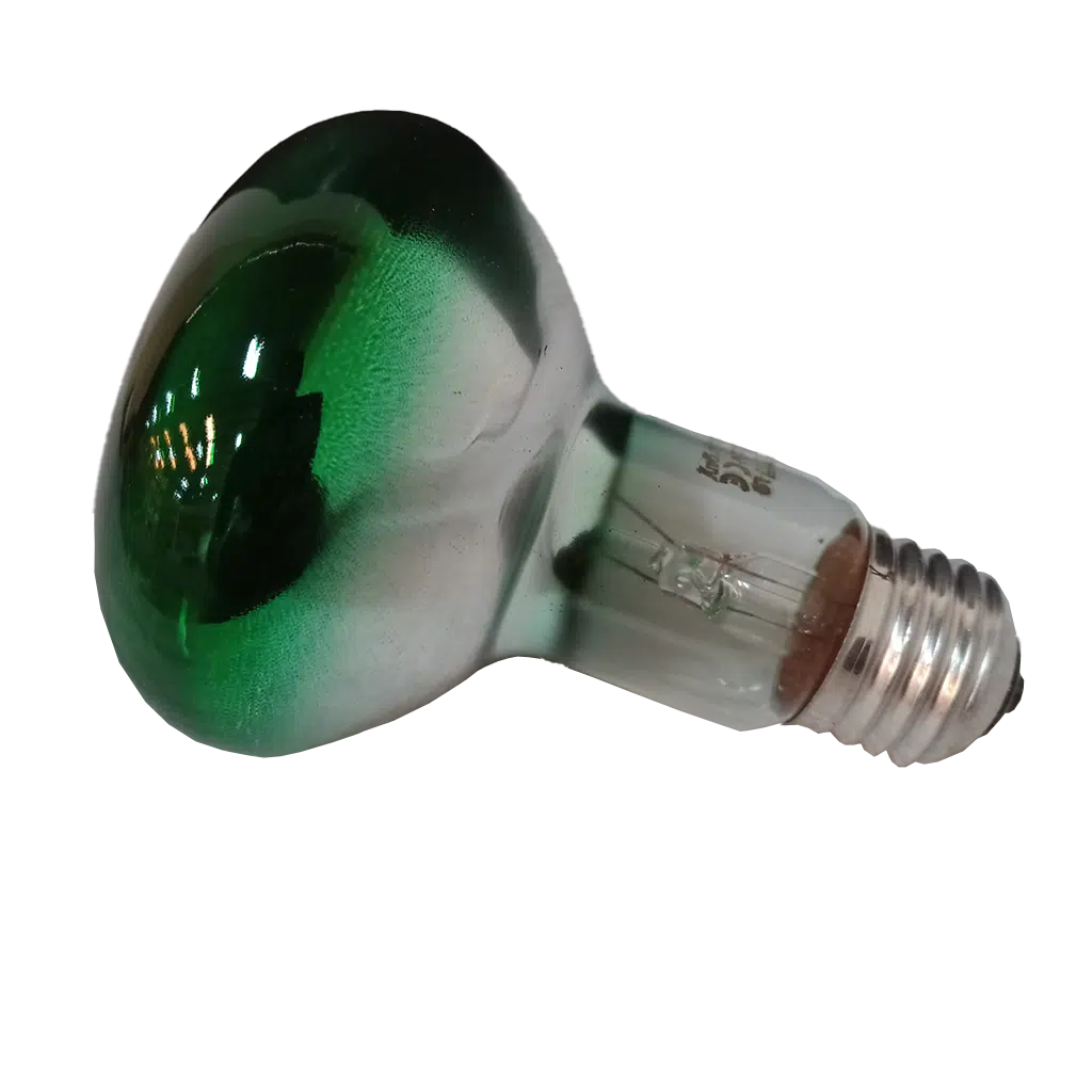 Lâmpada Refletora 80mm Verde 60W E27 - Image 2