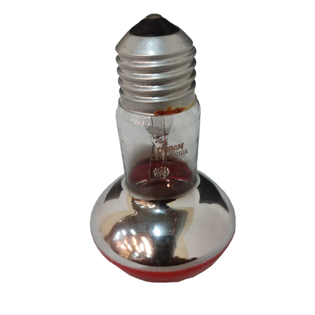 Lâmpada Refletora 63mm Vermelha 40W E27 - Image 3