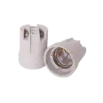 Suporte Lâmpada E27 Porcelana Simples com Suporte Metálico 7320030