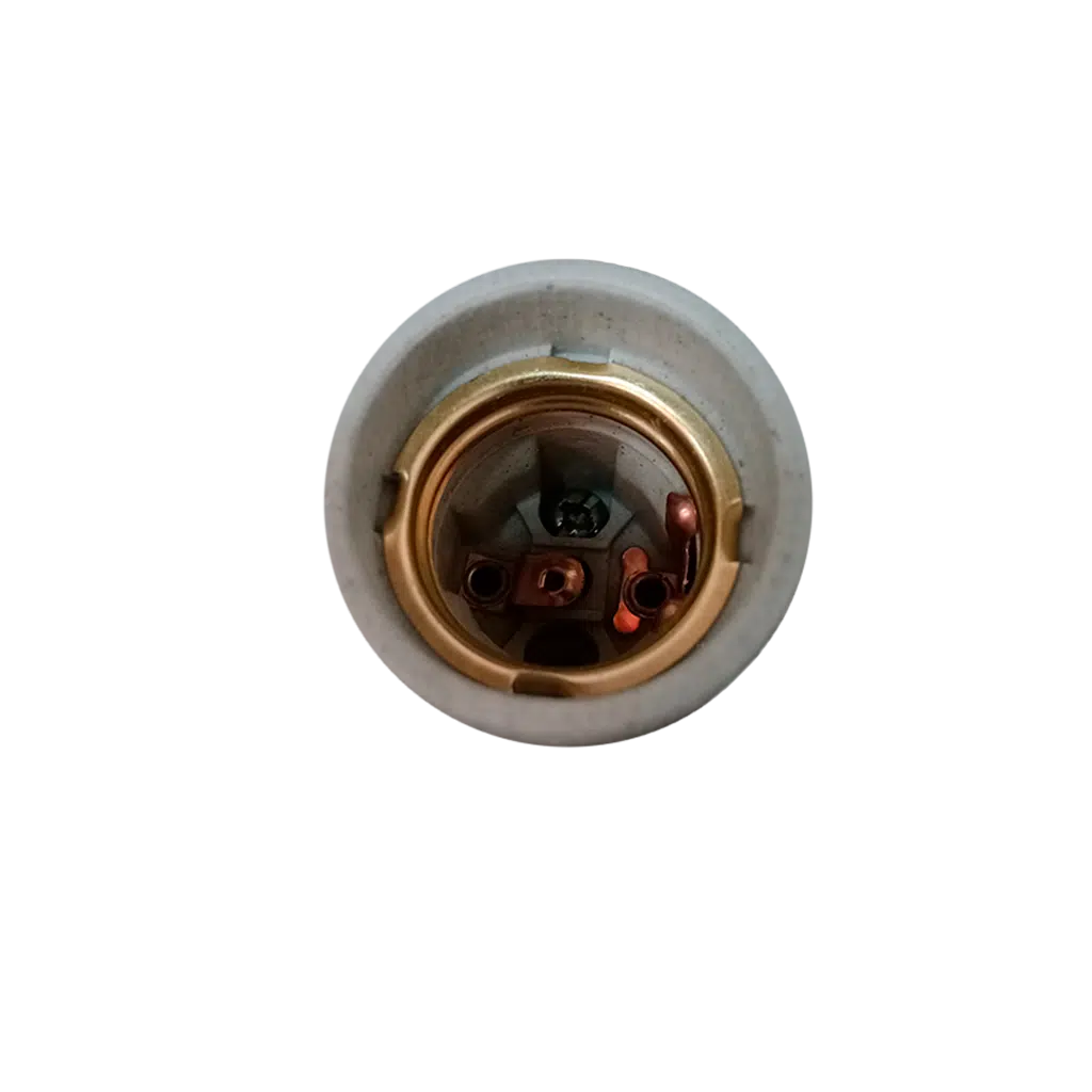 Suporte Lâmpada E27 Porcelana Simples com Suporte Metálico 7320030 - Image 2