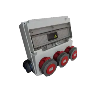 Caixa Distribuição de Tomadas 2(1/16A) + 3(5/32A) IP66 Sem Disjuntores BH4M63302020