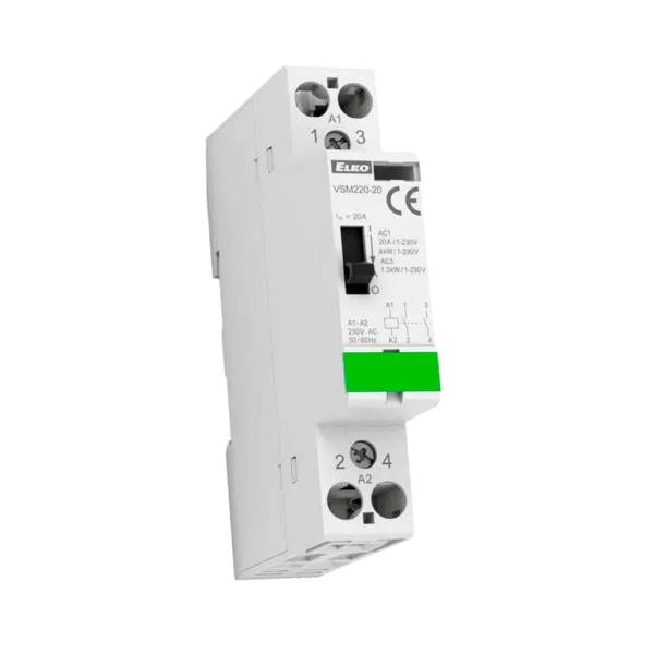 Contactor Modular  20A 2NA Man/Aut 230VAC VSM220-20