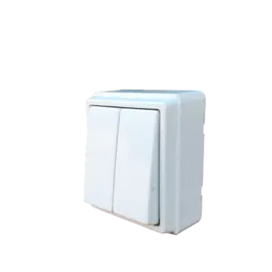 Comutador de Escada Duplo Branco Ref. 37101 CBR