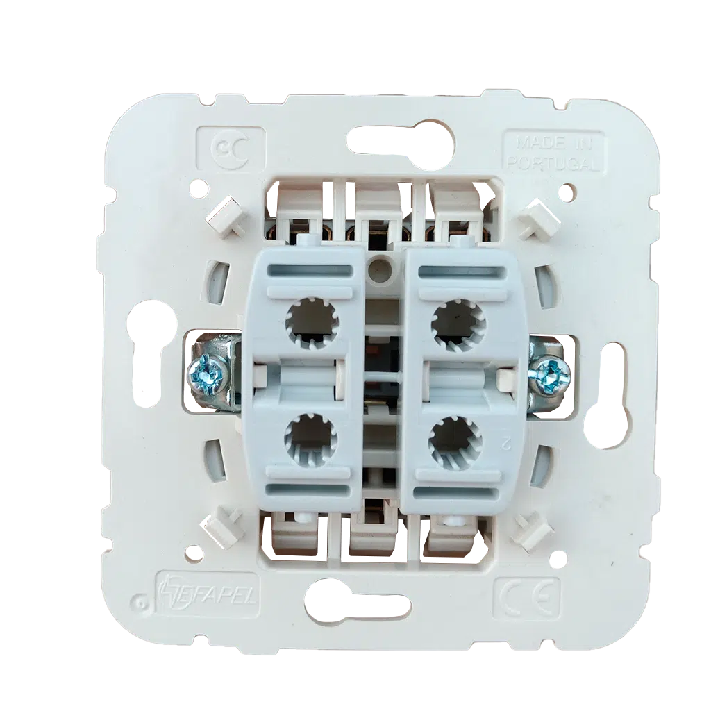 Comutador de Escada Duplo Branco de Encastrar Ref. 21101 CBR