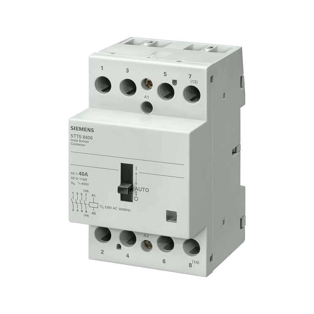 Contactor Seletor 0/1 Automático 230V AC 40A 3NA+1NF 5TT5841-8 Siemens