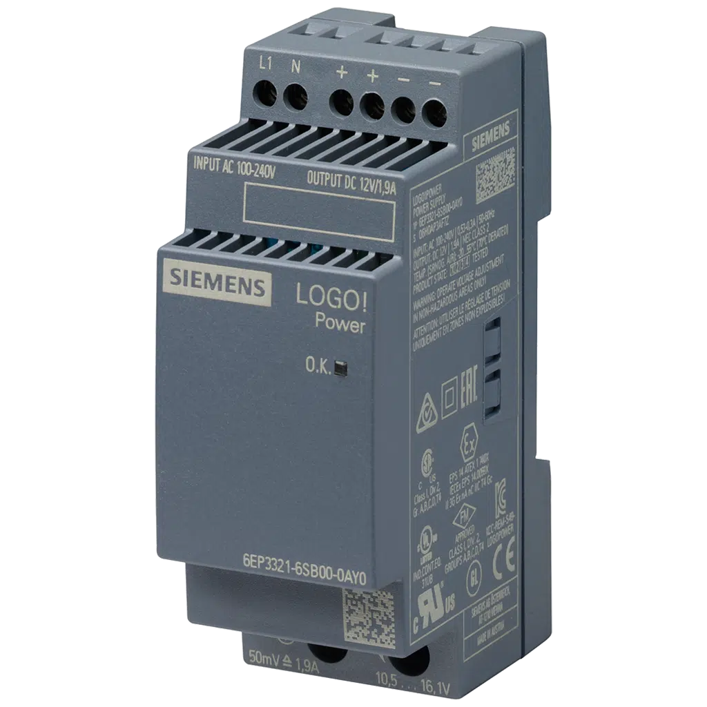 Fonte de Alimentação 12VDC 1.9A para LOGO 6EP3321-6SB00-0AY0