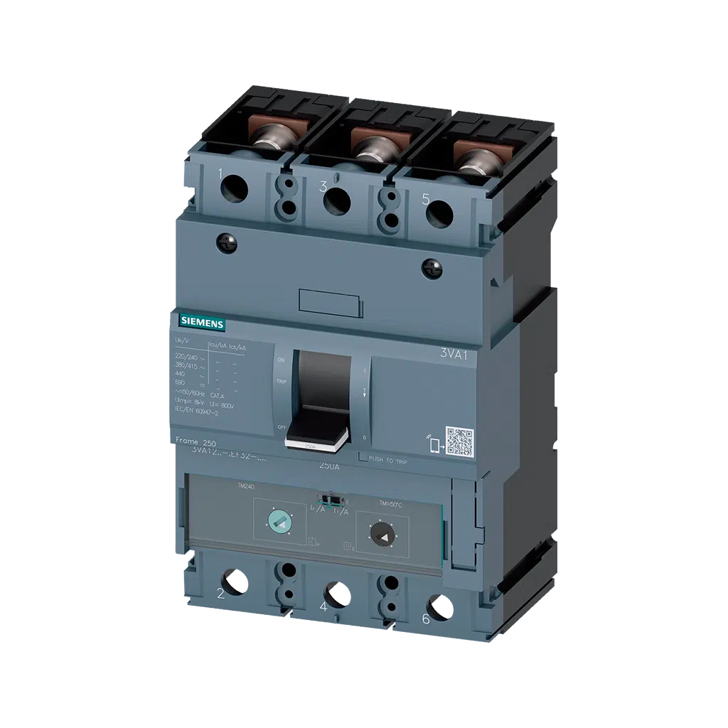 Disjuntor Modular 3P 250A 36KA 3VA1225-4EF32-0AA0