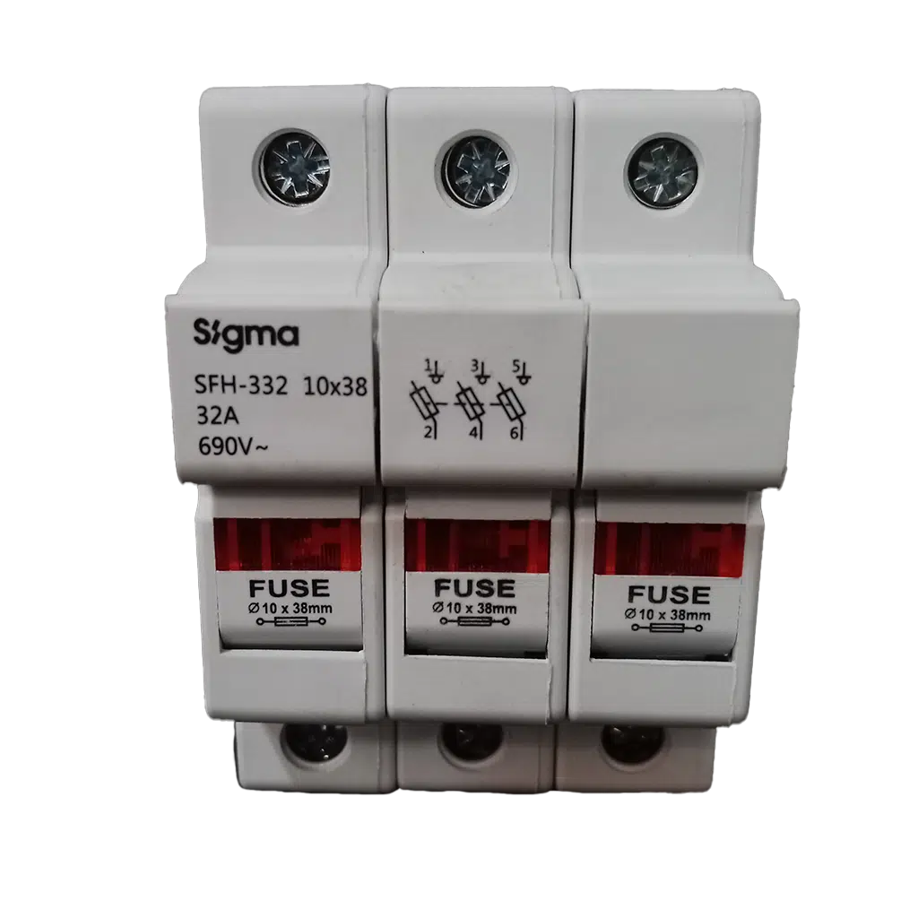 Base de Fusível Cilíndrico 3P 32A 10X38  SFH332