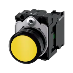 Botão de Pressão 22mm Amarelo 1NA 3SU1100-0AB30-1BA0