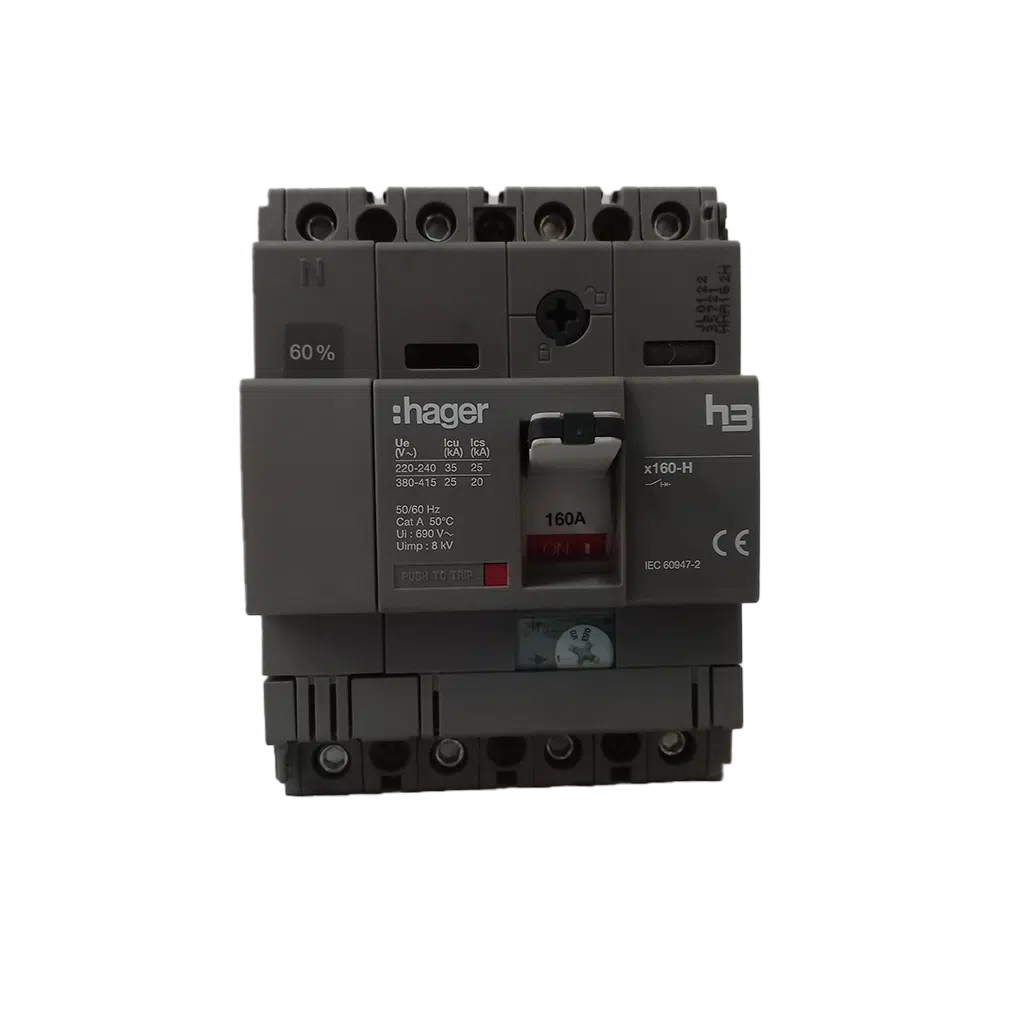 Disjuntor 3P + Neutro 160A 25KA HHA162H