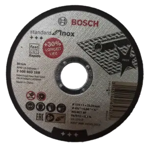 DISCO CORTE INOX 115MM