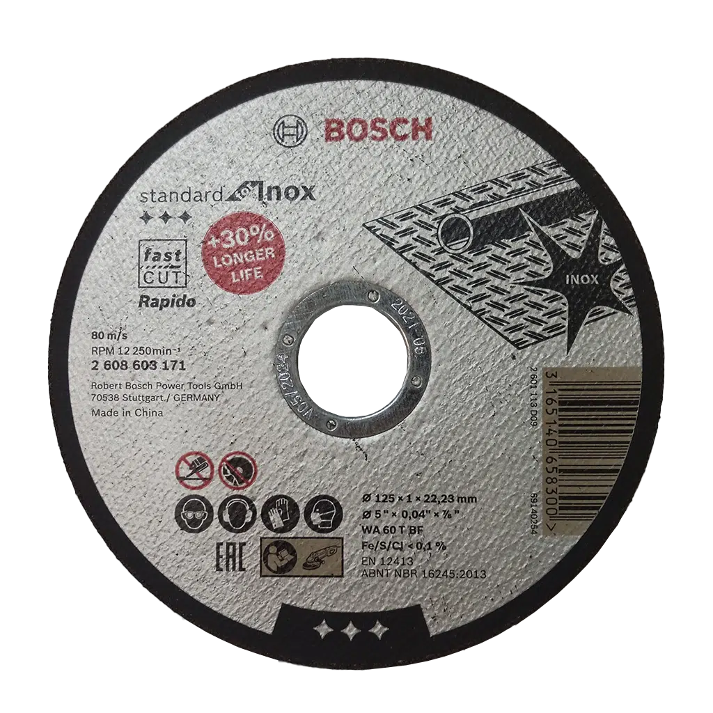 DISCO CORTE INOX 125MM