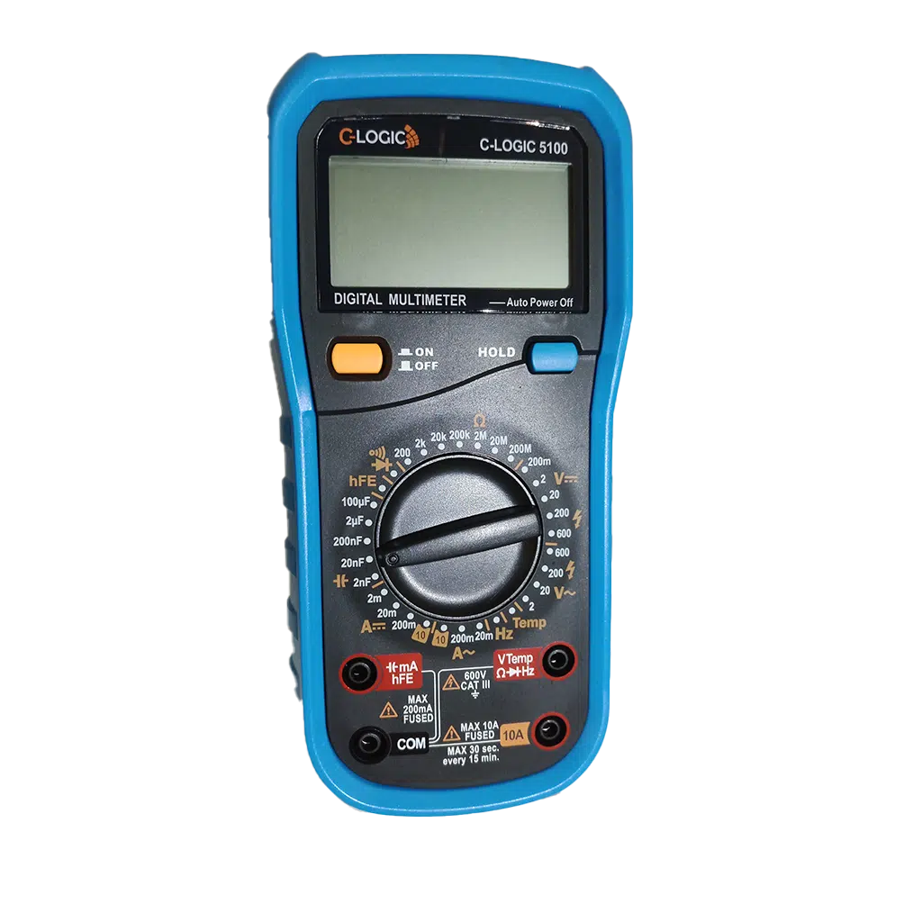 Multímetro 600V AC/DC 10A DC/AC CLOGIC5100CBINT