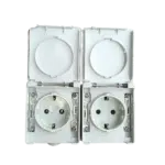 Tomada Dupla Horizontal Schuko  Ref. 48862 HORIZ CZ