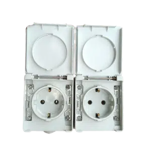 Tomada Dupla Horizontal Schuko  Ref. 48862 HORIZ CZ