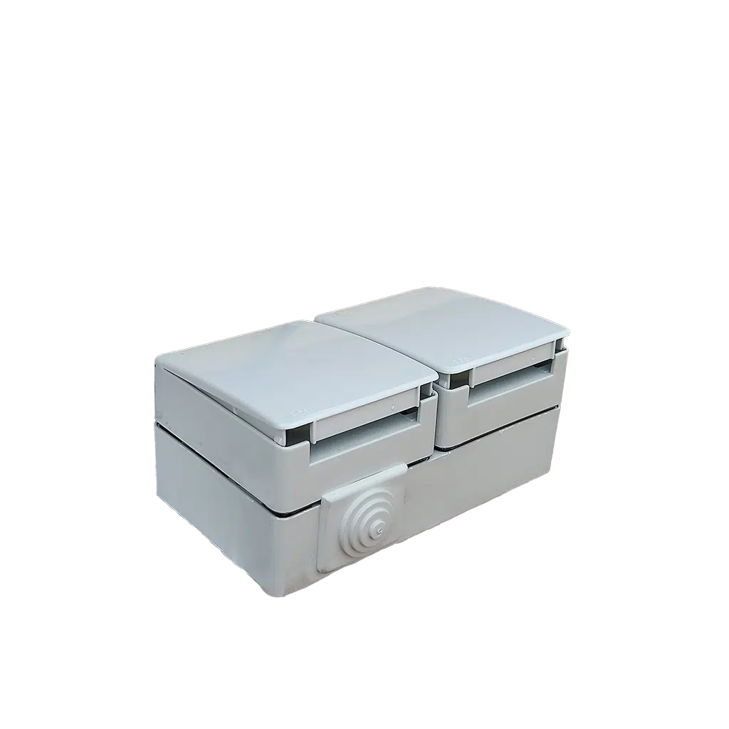 Tomada Dupla Horizontal Schuko  Ref. 48862 HORIZ CZ - Image 2