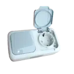 Tomada + Interruptor Estanque Exterior Cinza  PALMYE Ref. 90555581