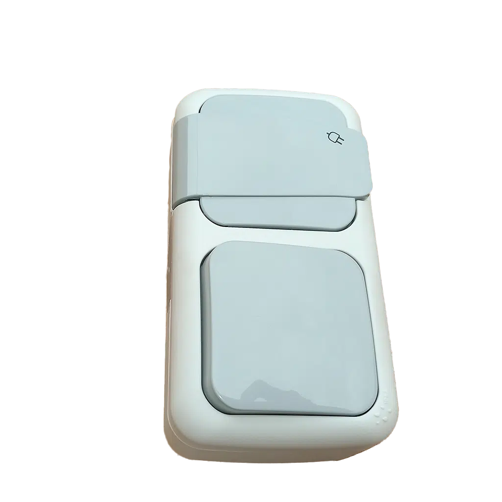 Tomada + Interruptor Estanque Exterior Cinza  PALMYE Ref. 90555581 - Image 3