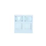 Tomada 2 Mod 45X45mm+2 Conector RJ45 CAT6 2052+2X2056