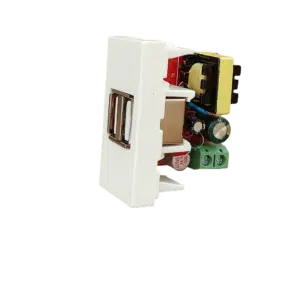 Carregador USB 2 Portos 1 Modulo  45X22,5 BR 9992062