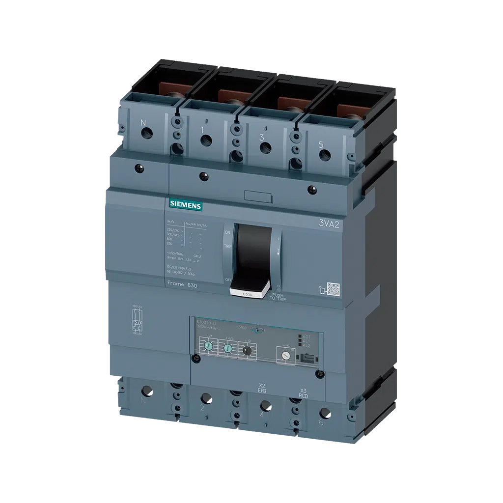 Disjuntor 4P 630A  55KA 3VA2463-5HL42-0AA0 Siemens