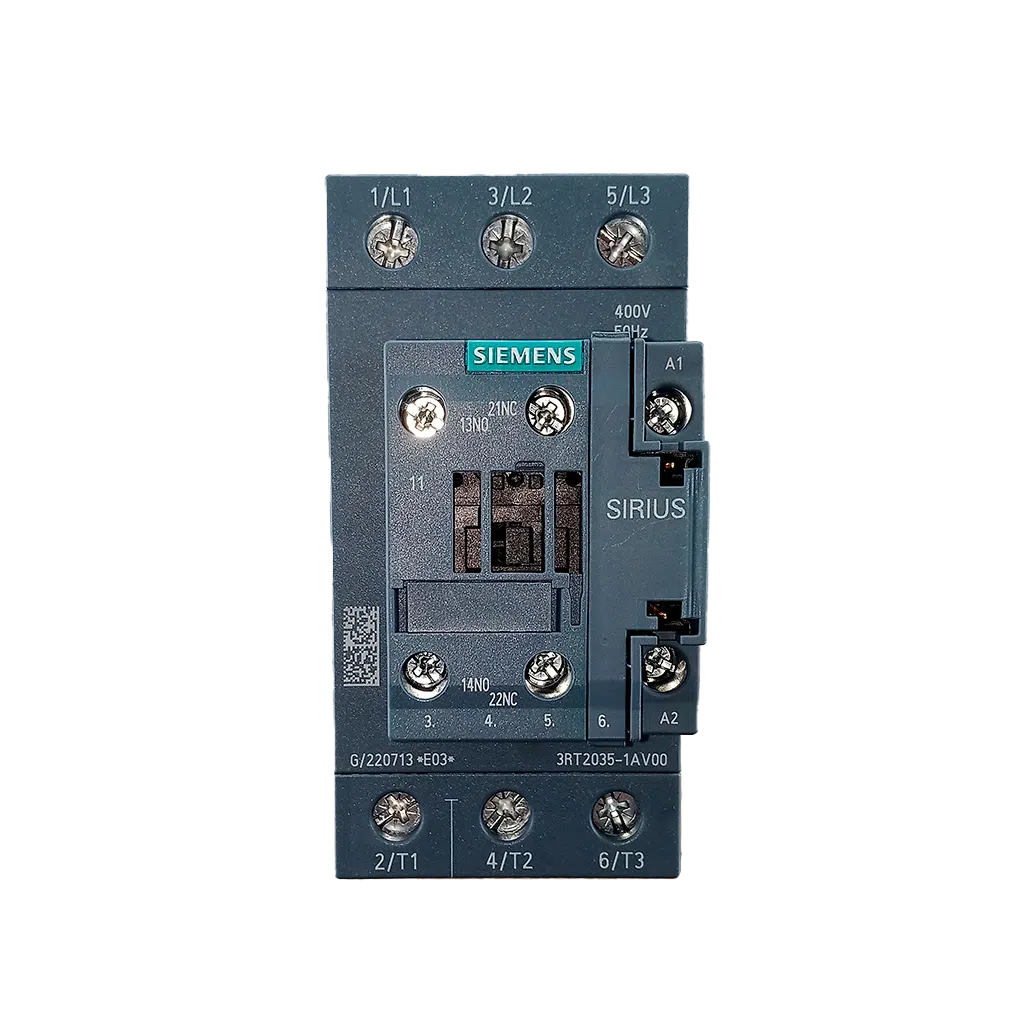 Contactor 3P 18.5KW 40A 400V/AC 1NA+1NF 3RT2035-1AV00 Siemens