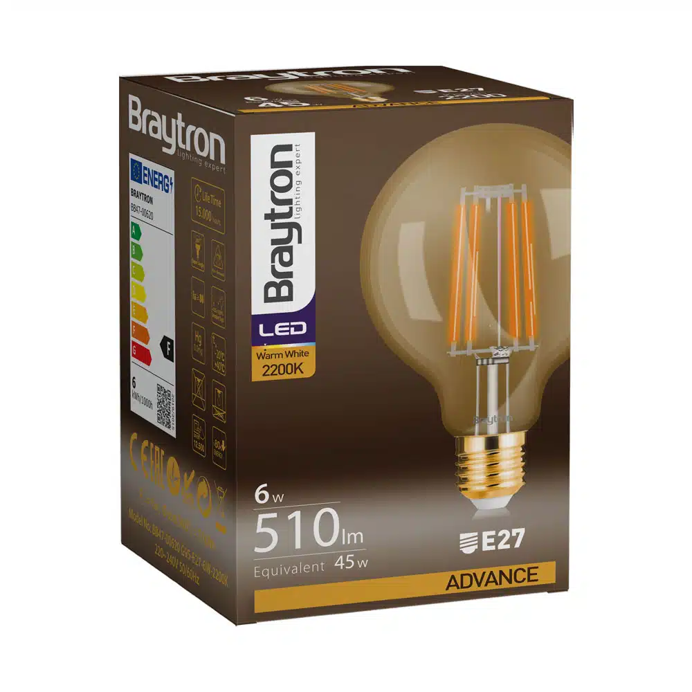 Lâmpada Led Bulb 6W E27 G95 AMB 2200K BB47-00620 - Image 2