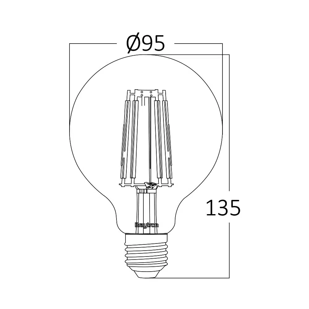 Lâmpada Led Bulb 6W E27 G95 AMB 2200K BB47-00620 - Image 3