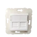 Modulo  Duplo Conector RJ45  Branco - 45971 SBR