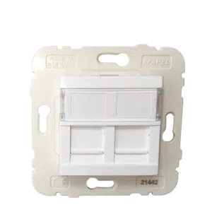 Modulo  Duplo Conector RJ45  Branco - 45971 SBR