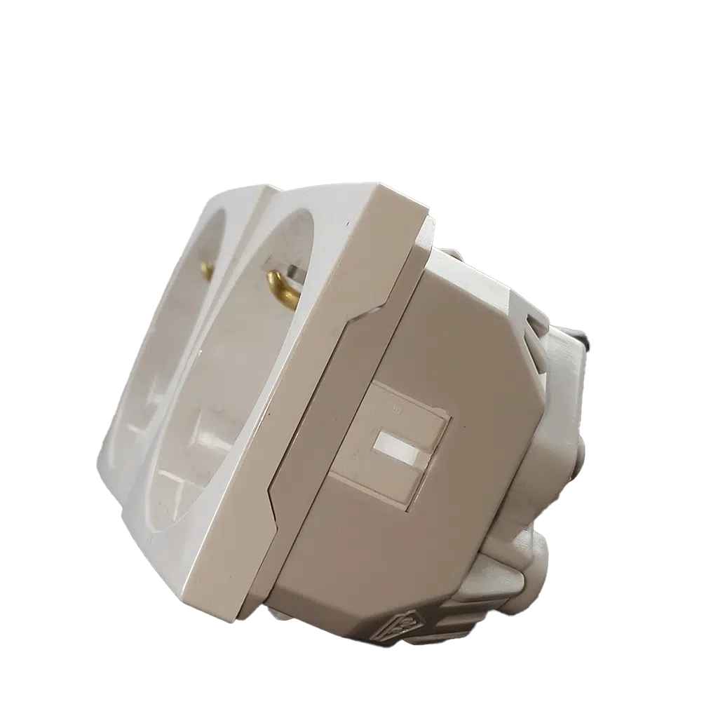 Tomada Dupla 45190  Branco SBR - Image 2