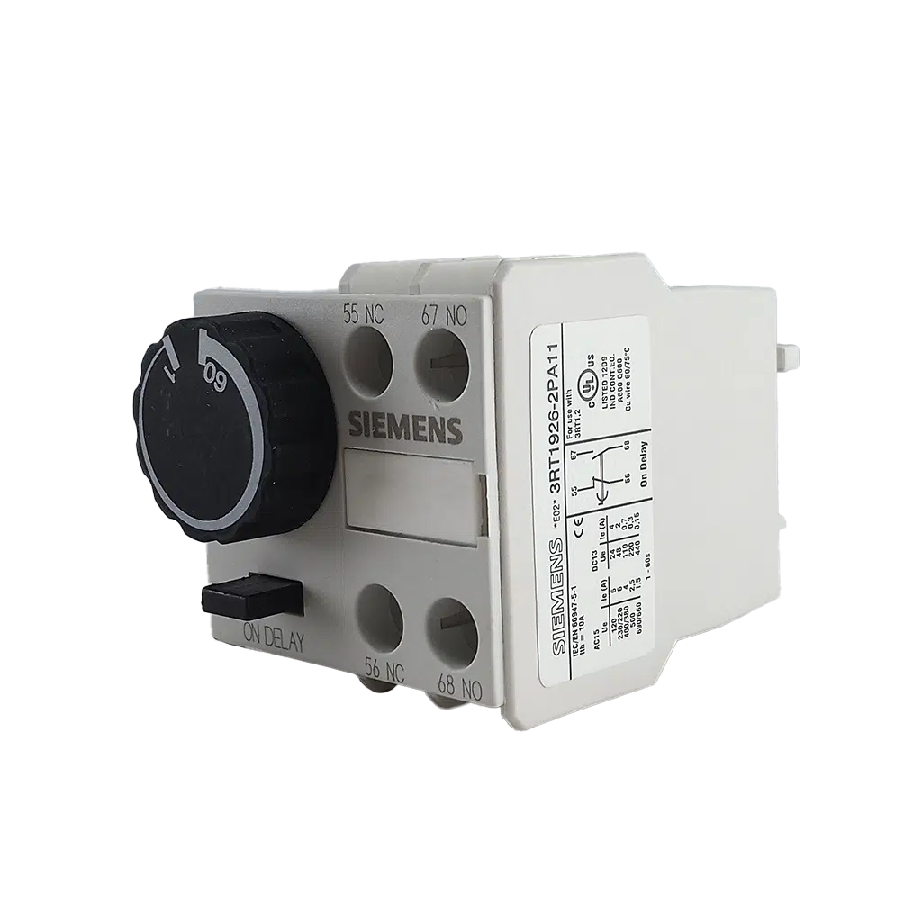 Rele Temporizador de Atraso 01-60S 1NA+1NF 3RT1926-2PA11 Siemens - Image 2