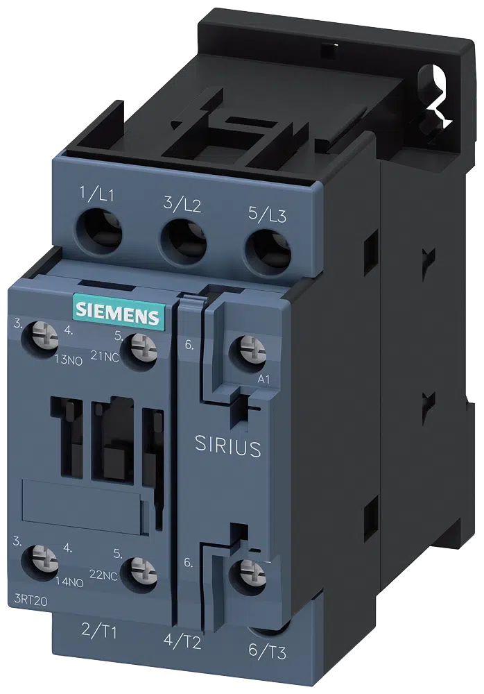 Contactor 3P 11KW 25A 400V/AC 1NA+1NF 3RT2026-1AV00 Siemens