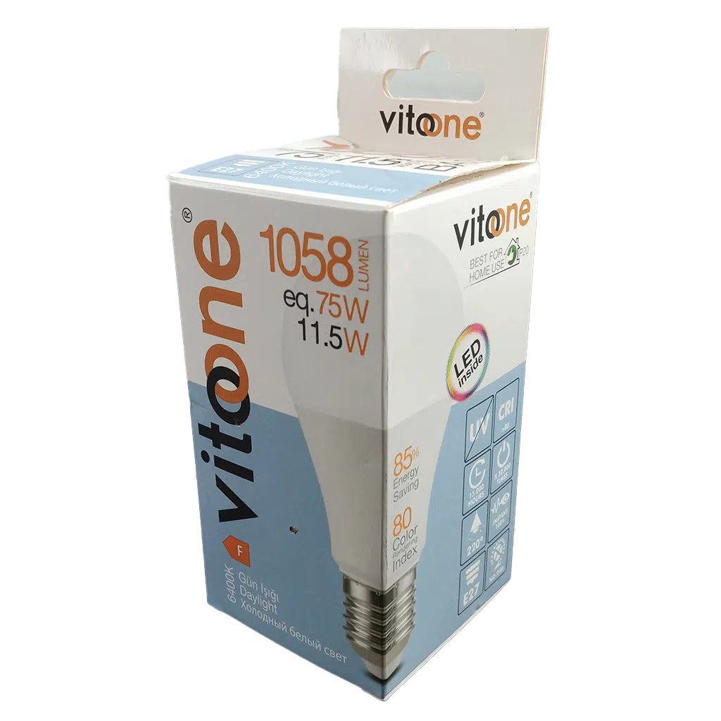 Lâmpada LED 11.5W E27 6400K A60 SMD 1515700 - Image 2