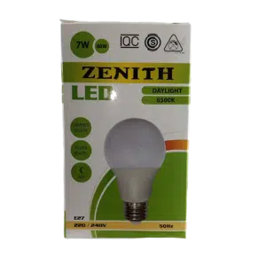 Lâmpada Led A60 7W 220V-240V E27 6500K