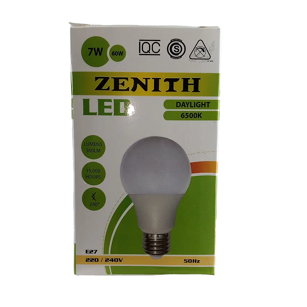 Lâmpada Led A60 7W 220V-240V E27 6500K