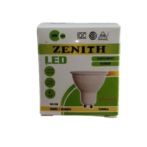 Lâmpada Led GU10 6W 220V-240V 6500K DIMMABLE