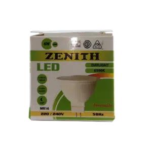 Lâmpada Led MR16 GU5.3 6W 220V-240V 6500K DIMMABLE
