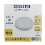 Painel Led Exterior Redondo Branco 12W 220V-240V 6500K