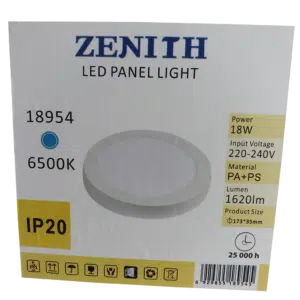 Painel Led Exterior Redondo Branco 18W 220V-240V 6500K